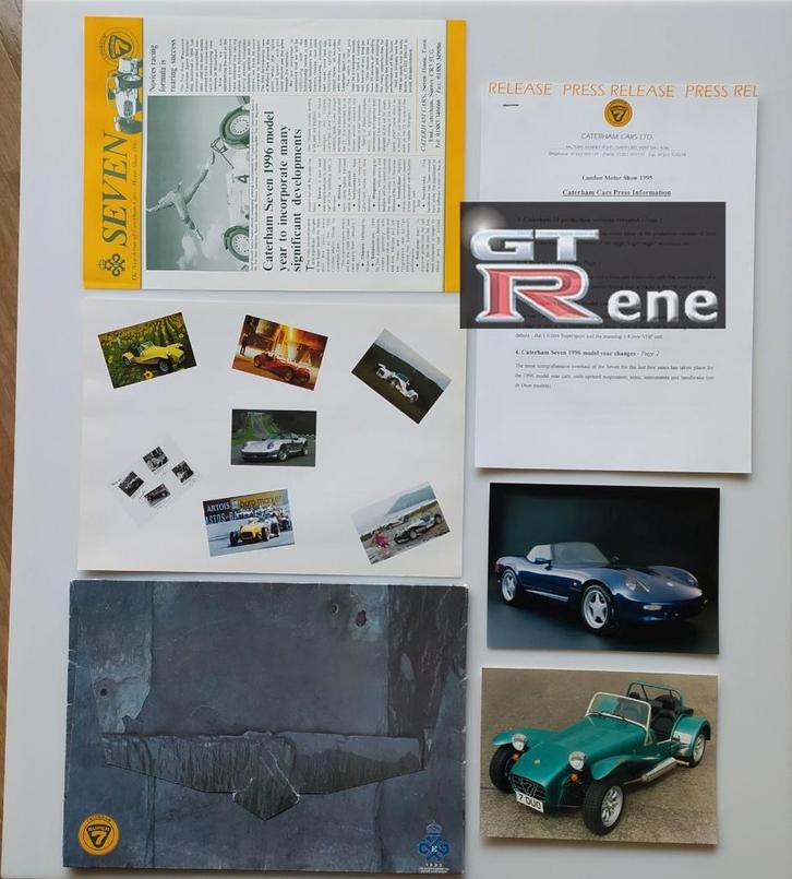 Caterham Super Seven Map Brochure Folder 1995, Boeken, Auto's | Folders en Tijdschriften, Zo goed als nieuw, Overige merken, Ophalen of Verzenden