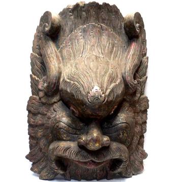 Groot masker Bali B17 hout kunst beeld Indonesie decoratie