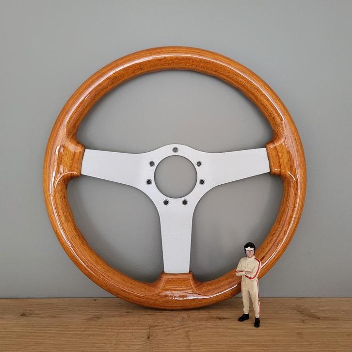 Houten stuur O.B.A. (1988) - Classic Steering Wheel Shop, Auto-onderdelen, Dashboard en Schakelaars, Alfa Romeo, Amerikaanse onderdelen