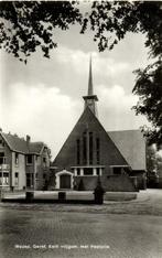 Wezep, Geref. Kerk vrijgem. met Pastorie - ongelopen, Verzamelen, Ansichtkaarten | Nederland, Ophalen of Verzenden, 1920 tot 1940