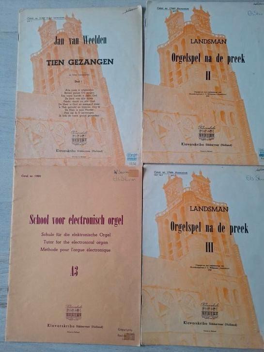 Klavarskribo bladmuziek, diverse componisten, Muziek en Instrumenten, Bladmuziek, Zo goed als nieuw, Artiest of Componist, Orgel