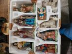 Set 9 kerstfiguren van porselein, Ophalen of Verzenden, Gebruikt