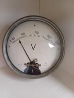Oude voltmeter., Huis en Inrichting, Woonaccessoires | Klokken, Gebruikt, Ophalen