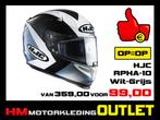 Motorhelm HJC RPHA 10 - Wit-Grijs - S-56, Nieuw met kaartje, HJC, Dames, Integraalhelm