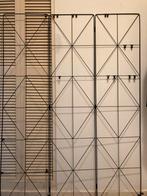 Wandpaneel ijzer zwart, opvouwbaar, met knijpers, Huis en Inrichting, Ophalen, Zo goed als nieuw, Metaal