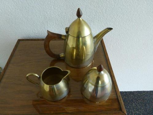 stijlvolle ZWARE Art Deco theeset verzilverd WMF??, Antiek en Kunst, Antiek | Servies compleet, Ophalen of Verzenden