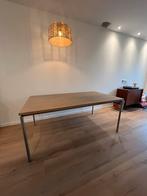 Bert Plantagie ‘The Hook’ Eettafel, Eikenhout met RVS poten, Huis en Inrichting, Tafels | Eettafels, Ophalen, Gebruikt, Eikenhout