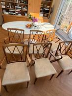 6x Patijn AA zijlstra vintage design stoelen hout poly-z, Ophalen