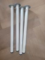 4 Ikea Adils Tafelpoten - Wit - Zo Goed Als Nieuw, Huis en Inrichting, Tafelonderdelen, Ophalen, Tafelpoot, Minder dan 50 cm, 50 tot 100 cm