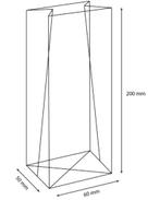 Sta zakje / Blokbodemzakje 60x50+200mm, Ophalen of Verzenden, Nieuw, Versiering, Overige