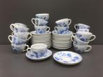 Set van Blue China koppen en onderzetters, Gebruikt, Keramiek, Ophalen of Verzenden, Overige stijlen