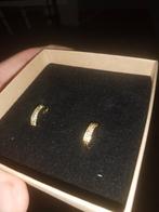 gouden oorbel klapcreolen ST geen nikkel met kliksluiting, Sieraden, Tassen en Uiterlijk, Oorbellen, Ophalen of Verzenden, Zo goed als nieuw
