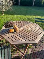 Houten tuintafel, Tuin en Terras, Tuintafels, Ophalen of Verzenden, Gebruikt, Rond, Hout