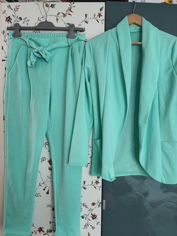 Mintgroen Pak - Blazer & Broek - S/M beschikbaar voor biedingen