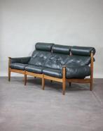 Bank Eric Merthen Zweeds design 1960s donkergroen, Huis en Inrichting, Ophalen, Driepersoons, Zo goed als nieuw, Rechte bank