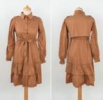 Bruin / cognac kleur '' beige Jurkje - Nieuw - S/M VOORJAAR, Beige, Nieuw, Ophalen of Verzenden, Onbekend