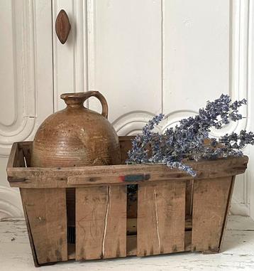 Brocante oud fruit plukkistje / pluk kistje  beschikbaar voor biedingen