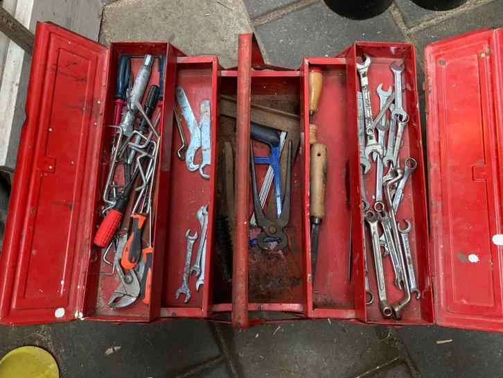 Gereedschap partij. + gereedschapskist, Doe-het-zelf en Verbouw, Gereedschap | Handgereedschap, Gebruikt, Ophalen