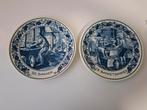 Delfts Blauwe Borden - De Banketbakker & De Bakker, Ophalen of Verzenden