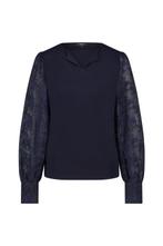 PURDEY d.blauwe top met mouwen van kant, maat XXL, (44) zgan, Overige maten, Zo goed als nieuw, Purdey, Verzenden