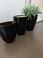 Bloempotten 8 stuks, Ophalen, Rond, Zo goed als nieuw, Aardewerk