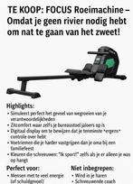 Focus Row 2 Roeitrainer, Sport en Fitness, Ophalen, Benen, Zo goed als nieuw, Metaal