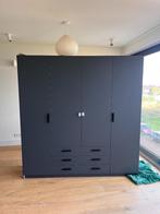 Kleding Kast Antraciet, Huis en Inrichting, Kasten | Kledingkasten, Ophalen, 150 tot 200 cm, Zo goed als nieuw, Modern