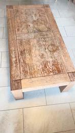 Rustieke Houten Salontafel met Karakter, Huis en Inrichting, Ophalen, Gebruikt, 100 tot 150 cm, Eikenhout