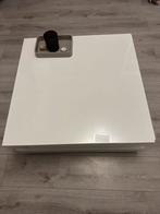 Moderne witte salontafel, Ophalen, Kunststof, Vierkant, 50 tot 100 cm