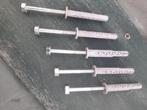 148 stuks houtdraaibouten met gesmeerde plug voor muren, Ophalen of Verzenden, Nieuw, 100 tot 250 mm, Schroeven