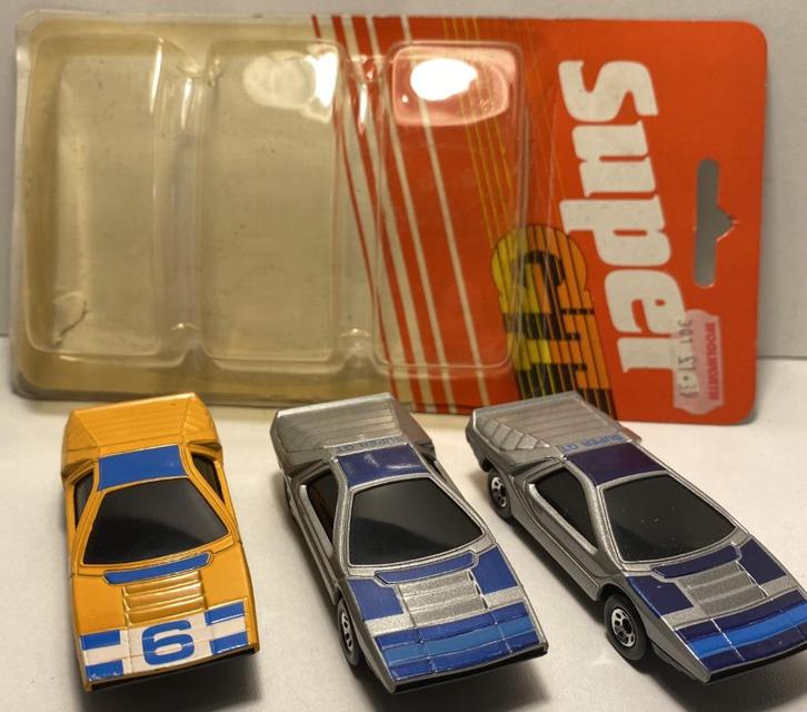 Matchbox 75E Alfa Romeo Carabo 3-pack Super GT England, Hobby en Vrije tijd, Modelauto's | Overige schalen, Zo goed als nieuw