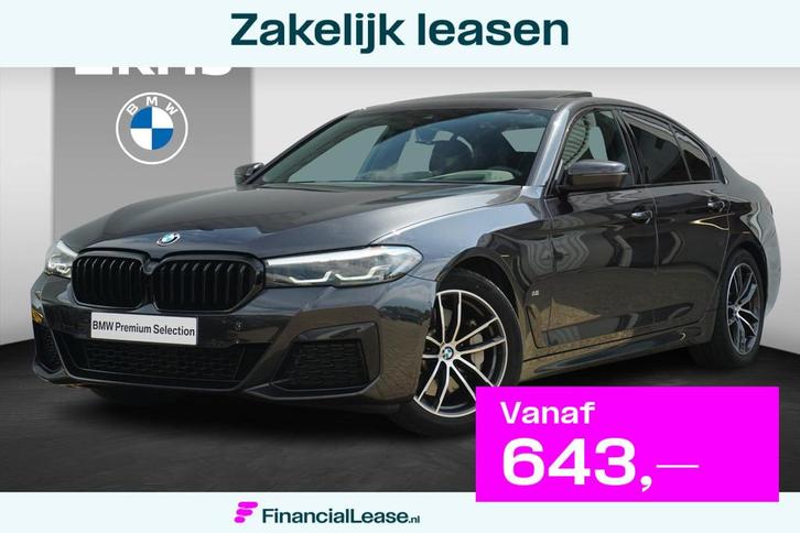 BMW 5 Serie Sedan 530i M Sportpakket Schuif-/kanteldak / Hea, Auto's, BMW, Bedrijf, Lease, Financial lease, 5-Serie, ABS, Achteruitrijcamera