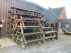 Picknicktafels van 1,50 tot 3 meter lang en vierkante, Ophalen, Zo goed als nieuw, Rechthoekig, Kinderpicknicktafel