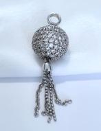 TI SENTO zilveren (925) BAL kettinghanger/ hanger ZIRKONIA'S, Ophalen, Met edelsteen, Zo goed als nieuw, Zilver