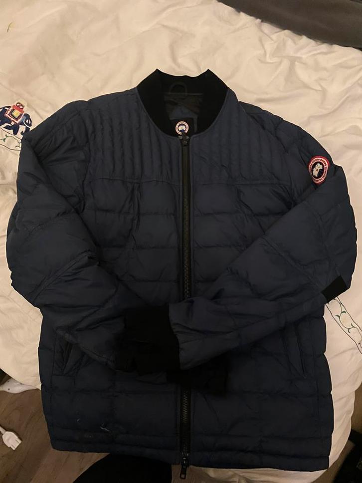 Canada Goose Bomber jacket vinted -blue- original, Kleding | Heren, Jassen | Winter, Gedragen, Blauw, Ophalen of Verzenden