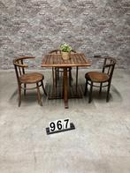 Vintage bistro tafel nr967, Info@antiekgroothandel.com, Vierkant, Ophalen of Verzenden, Zo goed als nieuw