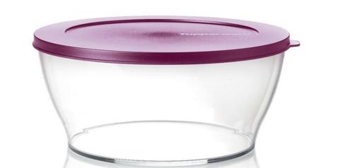 Tupperware Clear Kom 1,3L Merlot Nieuw, Huis en Inrichting, Keuken | Tupperware, Nieuw, Bak of Kom, Verzenden