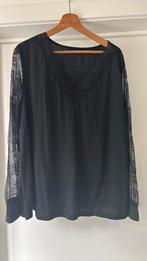 Zwart tuniek met kant, Shein curve, Ophalen of Verzenden, Zo goed als nieuw, Blouse of Tuniek