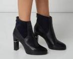 Tamaris Heart & Sole enkellaarzen 40 blauw leer en suède, Tamaris, Lage of Enkellaarzen, Zo goed als nieuw, Verzenden