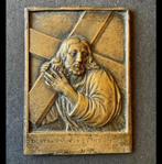 After Leonhard Posch 1800 Plaquette Christus met kruis Brons, Ophalen of Verzenden