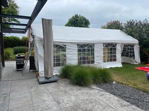 Partytent 8x4, Tuin en Terras, Partytenten, Gebruikt, Partytent, 6 meter of meer, Ophalen