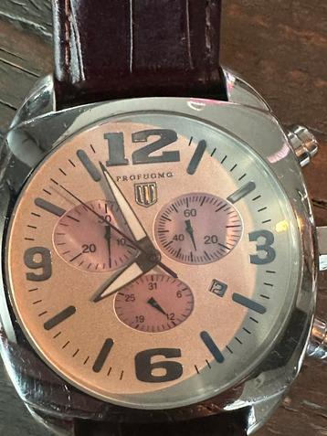 Exclusief horloge merk Profuomo met unieke wijzerplaat beschikbaar voor biedingen