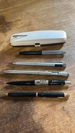 2 Sheaffer pennen en 3 andere., Overige merken, Gebruikt, Balpen, Met doosje