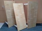 3 houten wandplankjes (60 x 23 cm) met plankdragers, Huis en Inrichting, Woonaccessoires | Wandplanken en Boekenplanken, Ophalen of Verzenden