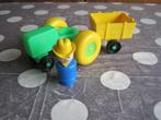 VINTAGE Fischer Price Tractor, Post en Motor, Ophalen, Gebruikt, Auto of Voertuig