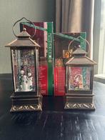 2 Kerst lantaarns met glitter - Den Haag, Diversen, Ophalen, Zo goed als nieuw