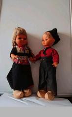Volendams klederdrachtpoppen (jongen+meisje) hoogte 30cm, Ophalen of Verzenden, Gebruikt, Pop