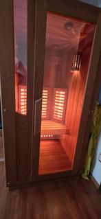 IR-Sauna 1 persoons met lichttherapie en radio, Ophalen, Gebruikt, Complete sauna