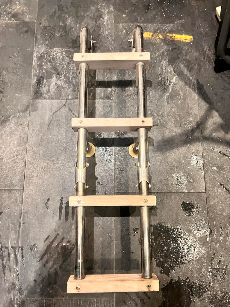 Zwemtrap boot inklapbaar - 75cm RVS, Ophalen, Gebruikt, Overige typen