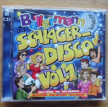 Nieuwe originele dubbel-CD Ballerman Schlager-Disco Vol. 1. beschikbaar voor biedingen